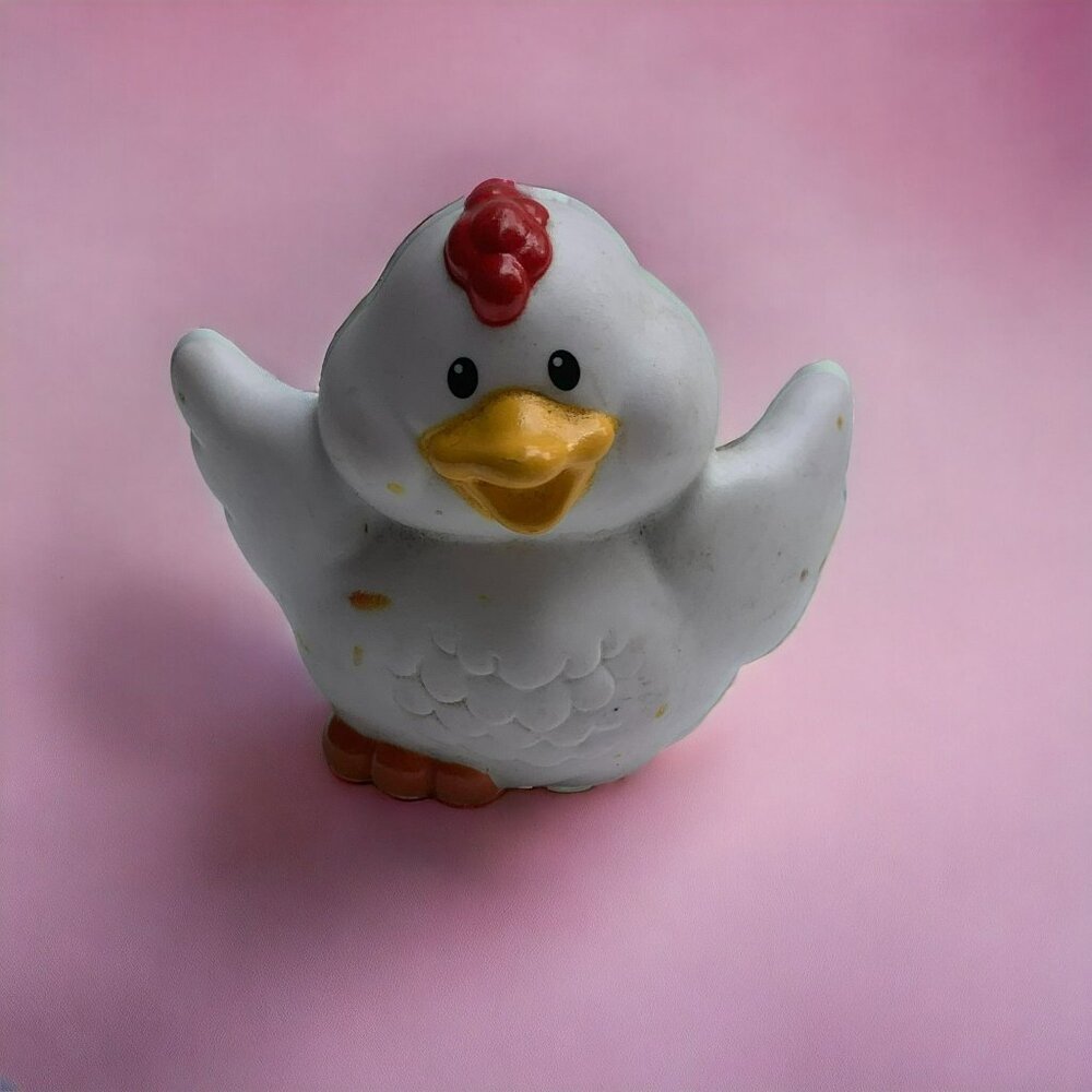 Vintage Fisher Price Little People "Chicken" - From Animal Sounds Farm Set